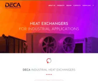 Deca.com(Industrial Heat Exchangers) Screenshot