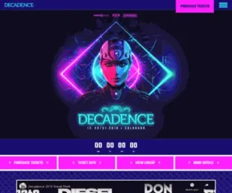 Decadencenye.com(Decadence NYE 2019) Screenshot