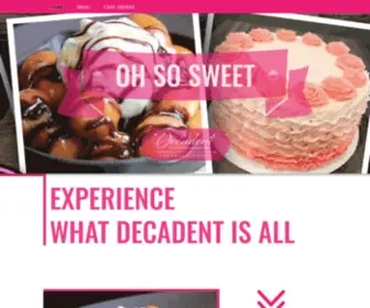 Decadentco.com(Decadent Dessert Bar) Screenshot