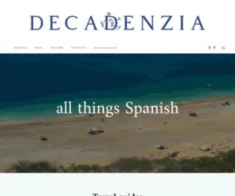 Decadenzia.com(Your legit source for all things Spanish) Screenshot