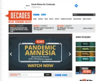 Decades.com(Decades TV Network) Screenshot