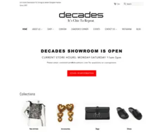 Decadesinc.com(Decades Inc) Screenshot