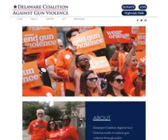 Decagv.org(Delaware Coalition Against Gun Violence Education Fund) Screenshot