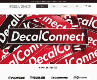 Decalconnect.com(Custom Decals) Screenshot