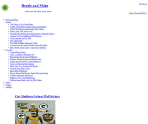 Decalsandskins.com(Decals and Skins) Screenshot