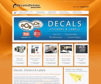 Decalsontime.com(Decals, Stickers & Labels) Screenshot