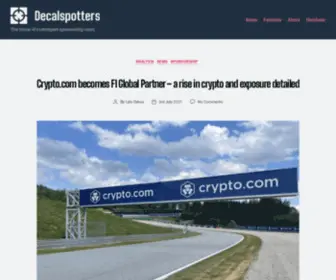 Decalspotters.com(The home of motorsport sponsorship news) Screenshot