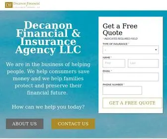 Decanonassociates.com(DECANON FINANCIAL) Screenshot