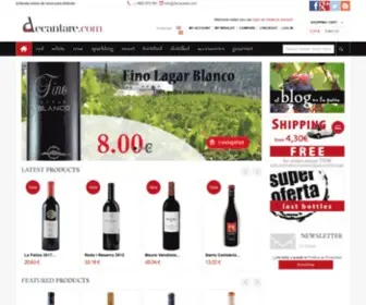 Decantare.com(Tienda online de vinos para disfrutar) Screenshot