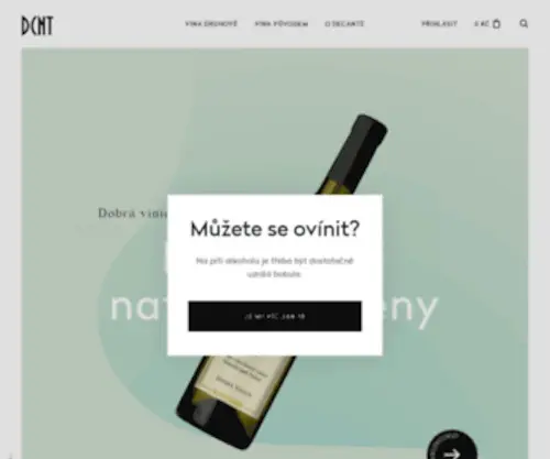 Decante.cz(Česká a zahraniční vína) Screenshot