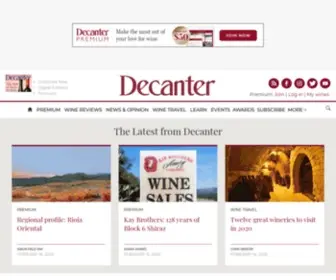 Decanter.com(Wine Reviews & News) Screenshot