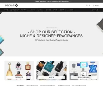 Decantx.com(DecantX Perfume & Cologne Decant Fragrance Samples) Screenshot