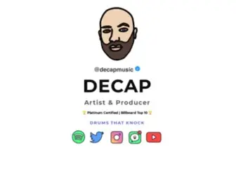 Decapmusic.com(Billboard Top 10) Screenshot