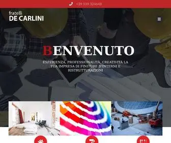 Decarlini.com(Rifacimento interni ed esterni) Screenshot