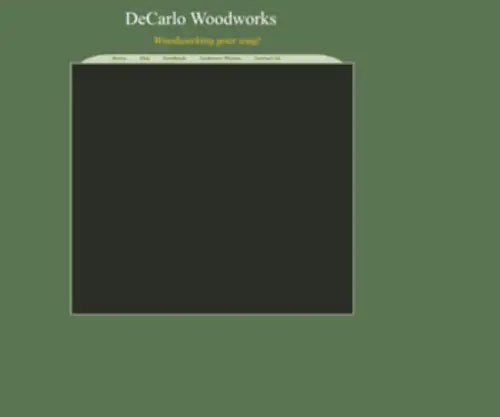 Decarlowoodworks.com(DeCarlo Woodworks) Screenshot