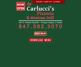 Decarluccispizza.com(Arlington Heights Pizza Delivery) Screenshot