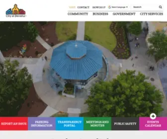 Decaturga.com(City of Decatur) Screenshot