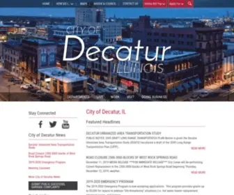 Decaturil.gov(City of Decatur) Screenshot