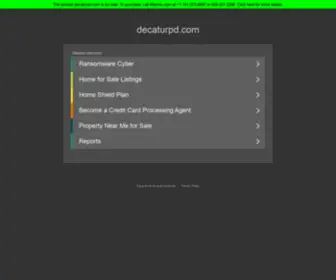 Decaturpd.com(Public safety) Screenshot