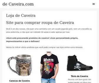 Decaveira.com(Loja online com Produtos de Caveira) Screenshot