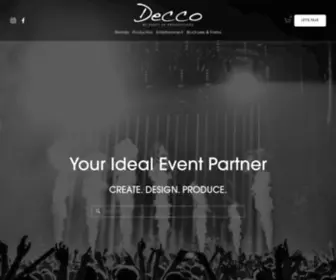 Deccobypartyup.com(Your Ideal Event Partner) Screenshot