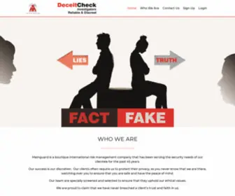 Deceitcheck.com(Deceit Check) Screenshot