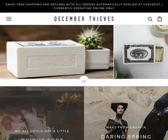 Decemberthieves.com(December Thieves) Screenshot