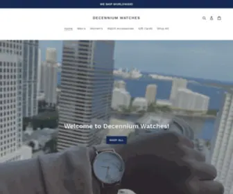 Decenniumw.com(Decennium Watches) Screenshot