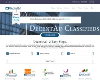 Decentad.com(DecentAd Classifieds) Screenshot