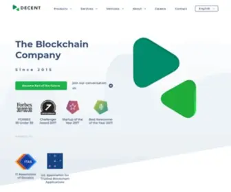 Decent.ch(Advanced Blockchain Ecosystem) Screenshot
