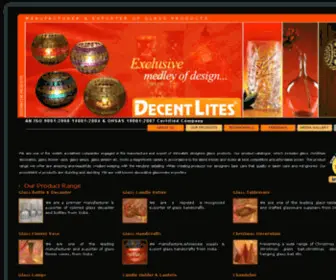 Decentlites.com(Decorative Glassware Manufacturers) Screenshot