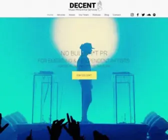 DecentmusicPr.com(Artist Services) Screenshot