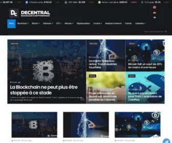 Decentral.fr(News Blockchain & Cryptomonnaies) Screenshot