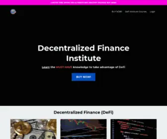 Decentralizedfinanceinstitute.com(DeFi Institute) Screenshot