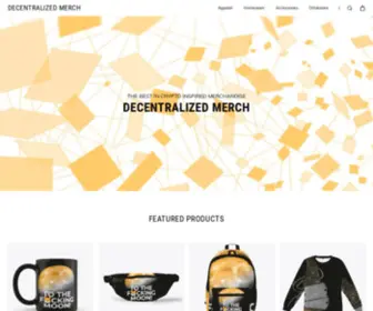 Decentralizedmerch.com(Decentralizedmerch) Screenshot