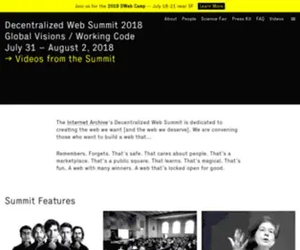 Decentralizedweb.net(Decentralized Web Summit 2018) Screenshot