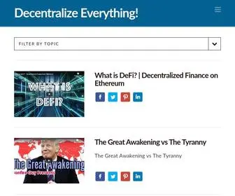 Decentralizeverything.com(Decentralize Everything) Screenshot