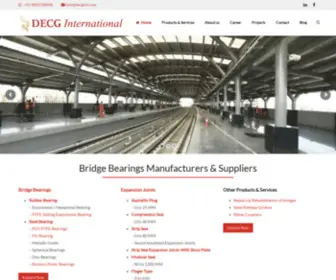 DecGintl.com(Bridge Bearings Manufacturers & Suppliers India) Screenshot