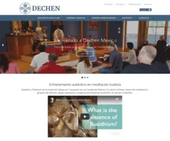 Dechen.org.mx(Centro de budismo tibetano de la tradición Sakya en la Ciudad de México) Screenshot