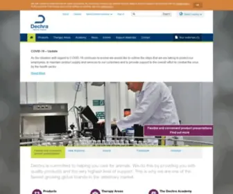 Dechra.co.uk(Dechra Veterinary Products) Screenshot