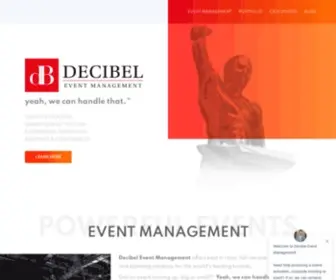 Decibelmanagement.com(Decibel Event Management) Screenshot