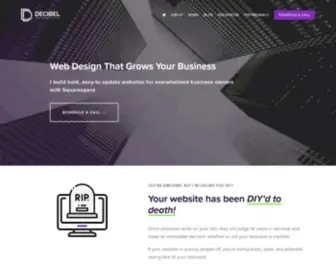 Decibelpromo.com(Minneapolis web design & Squarespace expert) Screenshot