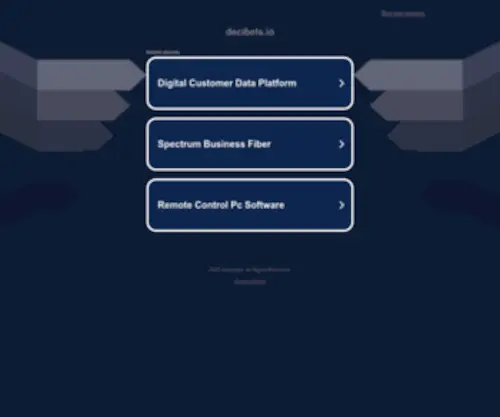 Decibels.io(decibels) Screenshot