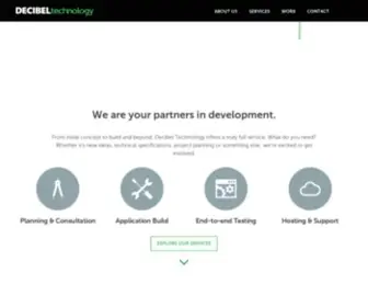 Decibeltechnology.com(Web Development Company based in London) Screenshot