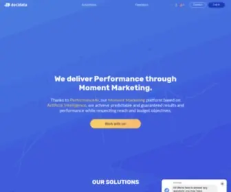 Decidata.tv(Performance through Moment Marketing) Screenshot