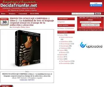 Decidatriunfar.net(GRATIS: Superacion Personal. Crecimiento Personal. Desarrollo Personal. Autoayuda) Screenshot