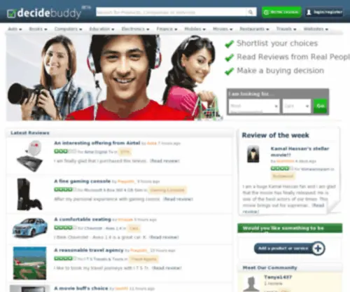 Decidebuddy.com(Online Consumer Reviews on Automobiles) Screenshot