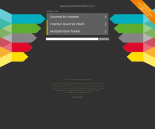 Decimalasafraction.com(Convert to fraction) Screenshot