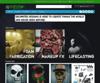 Decimateddesigns.com(An original idea) Screenshot
