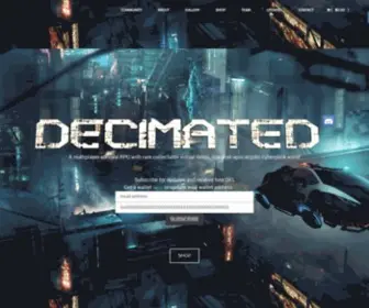 Decimated.net(An open world survival roleplaying game in a cyberpunk world) Screenshot